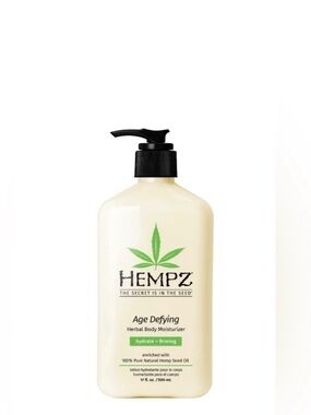 Hempz Age Defying Herbal Body Moisturizer - Cream with Green Logo
